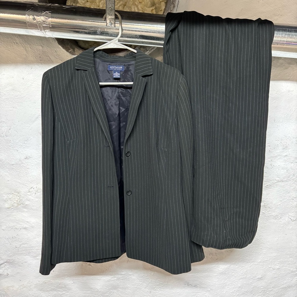 Women’s Pinstripe Blazer and Pants Set
